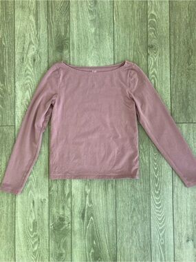 GAP Dusty Mauve Crewneck Top